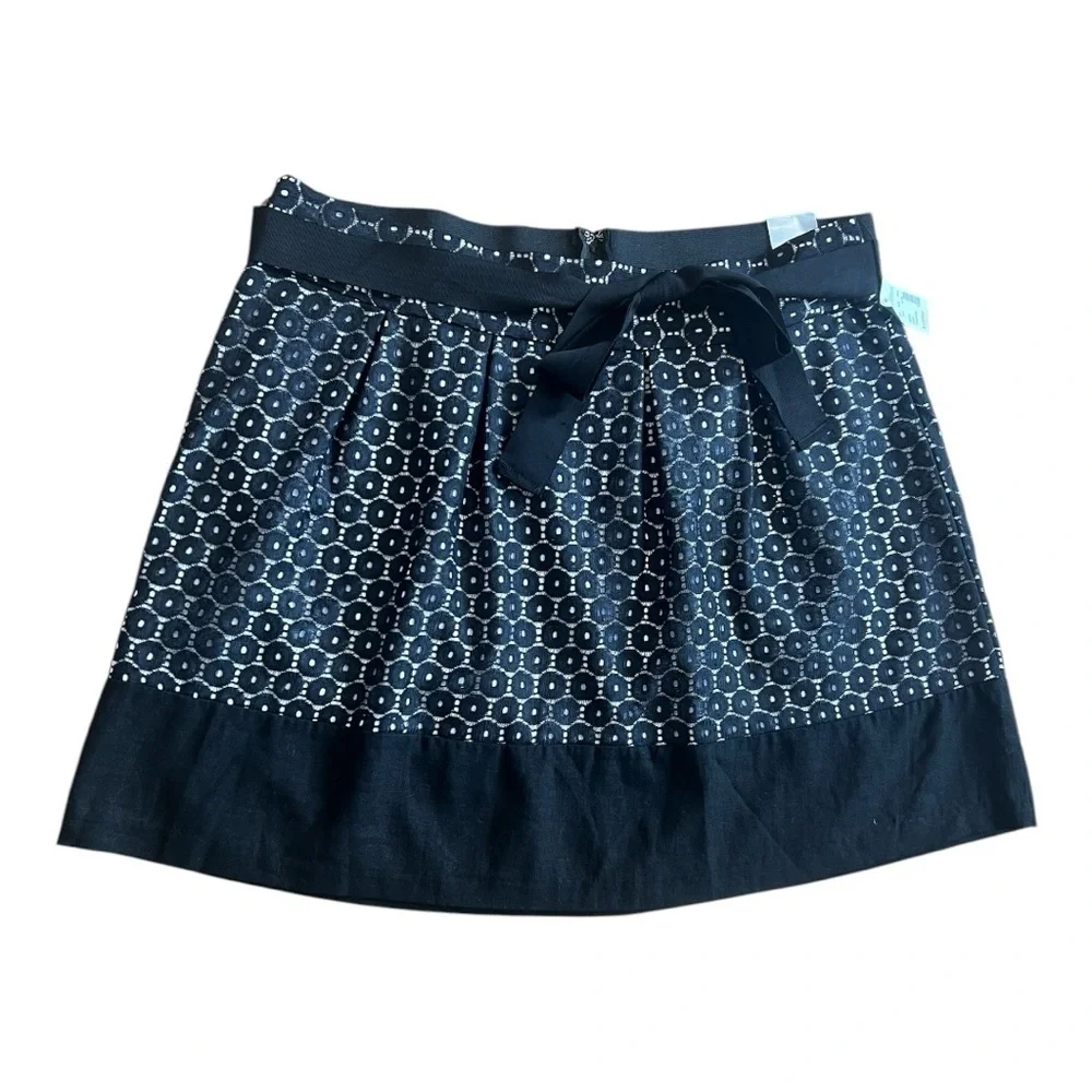 Maurices NWT Black & White Mini Skirt Size XL